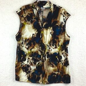 Worthington Women’s Size 2X Stretch Sleeveless Blouse.